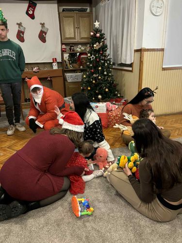 Mikulás és gyerekek