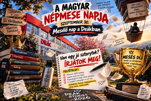 2026-2027 MAGYAR NÉPMESE NAPJA – SZÁRNYALÓ FANTÁZIA A DEÁKBAN