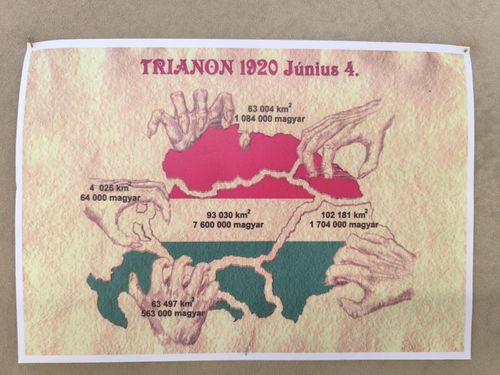 Trianon utáni ország térkép